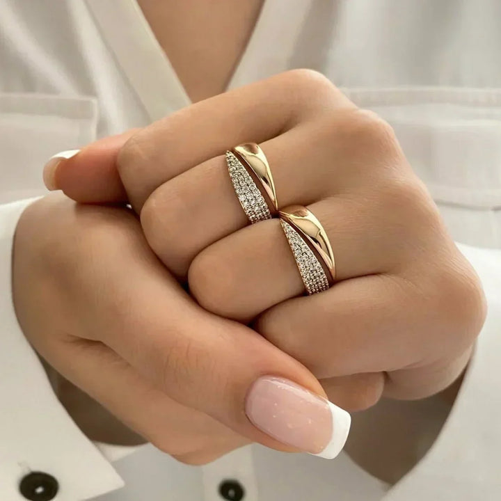 Irina Curved Ring, view 2 - Elena Harper