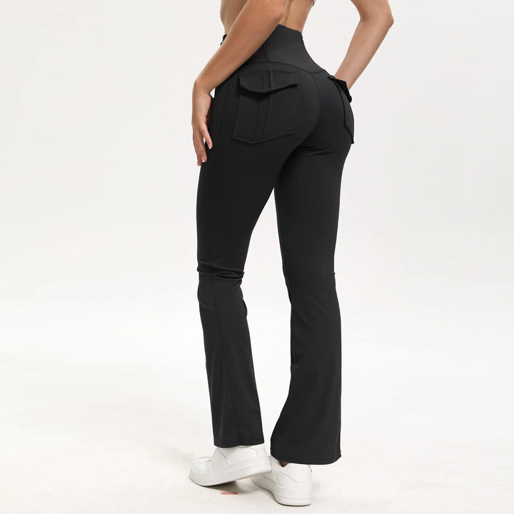 Gessica Elegant Flared Pants, view 6 - Elena Harper