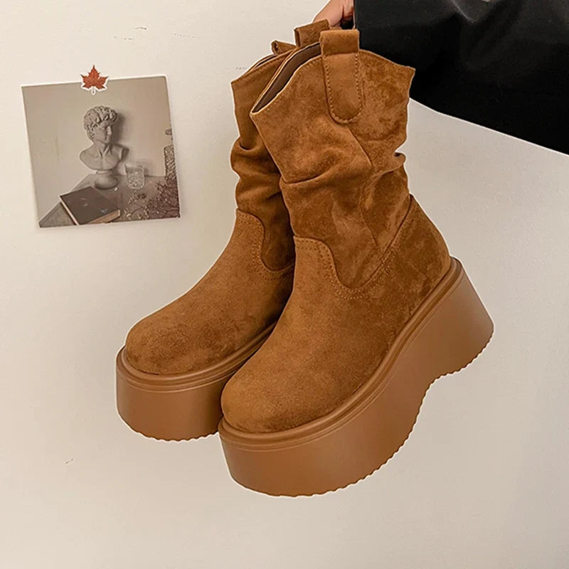 Jacaranda Soft Suede Ankle Boots - Elena Harper