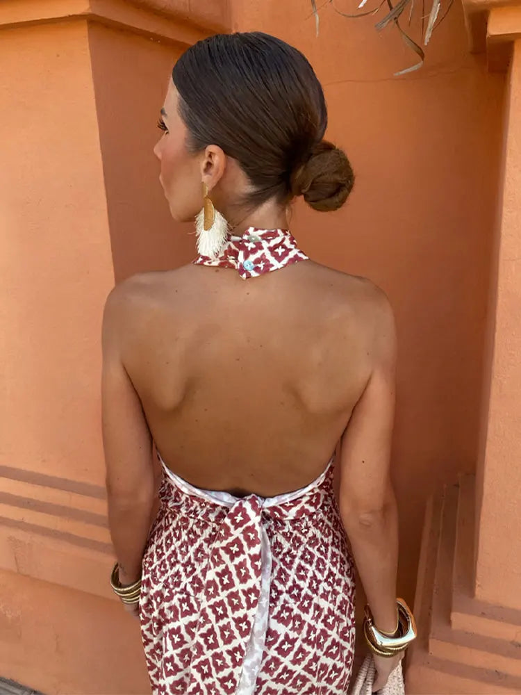 Mickay - Elegant, Ruched Midi Dress with Off-Shoulder Design