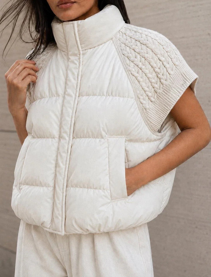 Cristiana Comfortable Padded Gilet, view 8 - Elena Harper