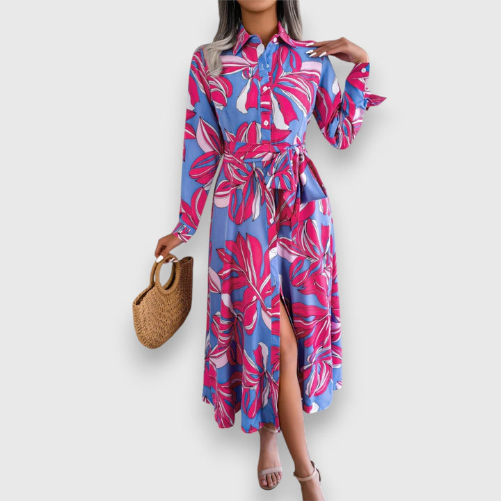Elora Flowing Shirt Dress - Elena Harper