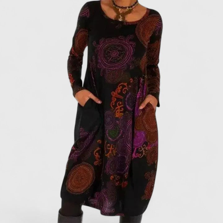 Eliza Bohemian Dream Long Sleeve Dress - Elena Harper
