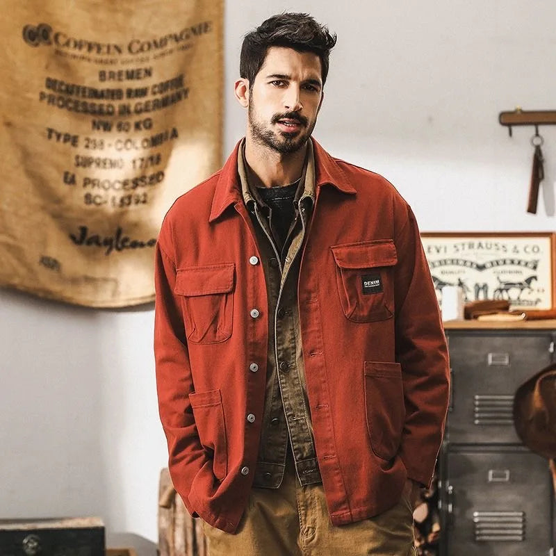 Adriano Durable Denim Jacket, view 3 - Elena Harper