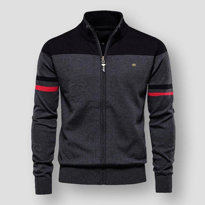 Men's Chic Sporty Zip Vest with High Collar