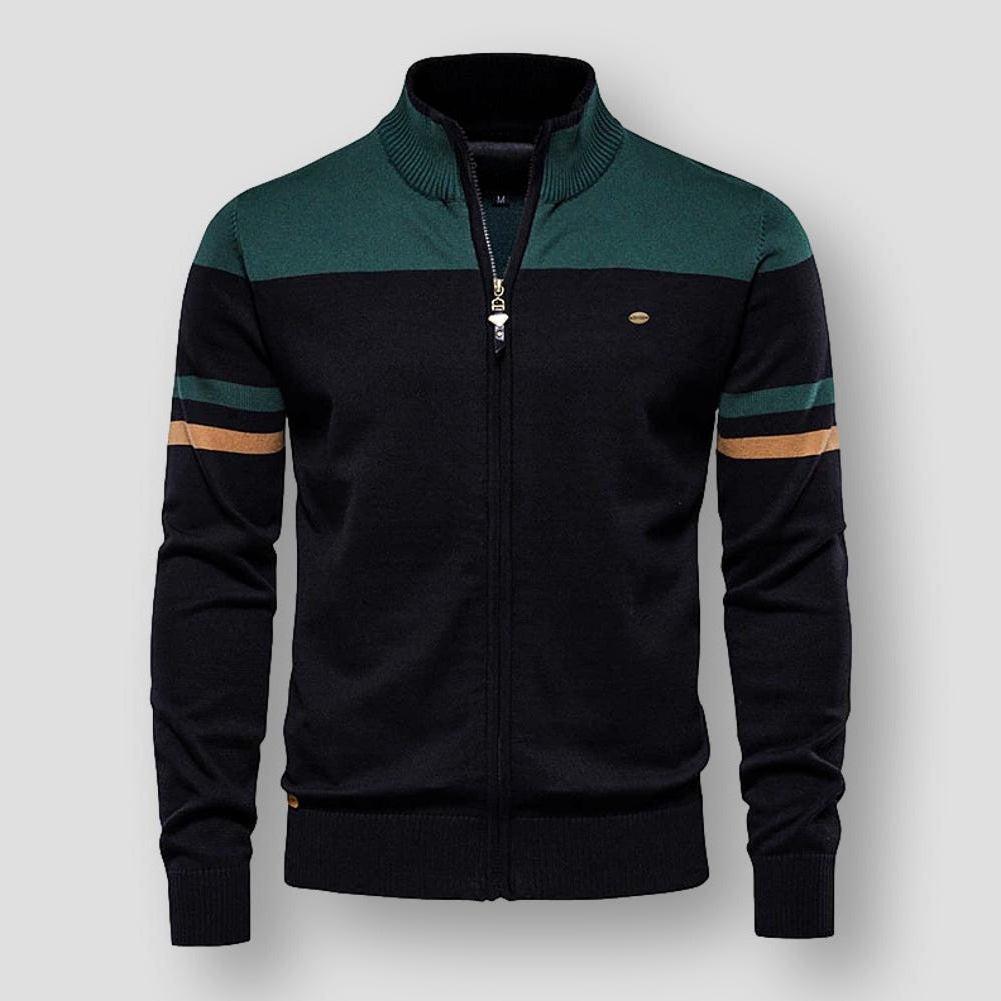 Men's Chic Sporty Zip Vest with High Collar