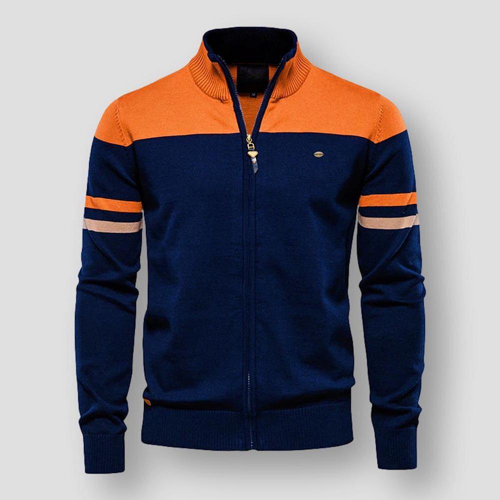 Men's Chic Sporty Zip Vest with High Collar