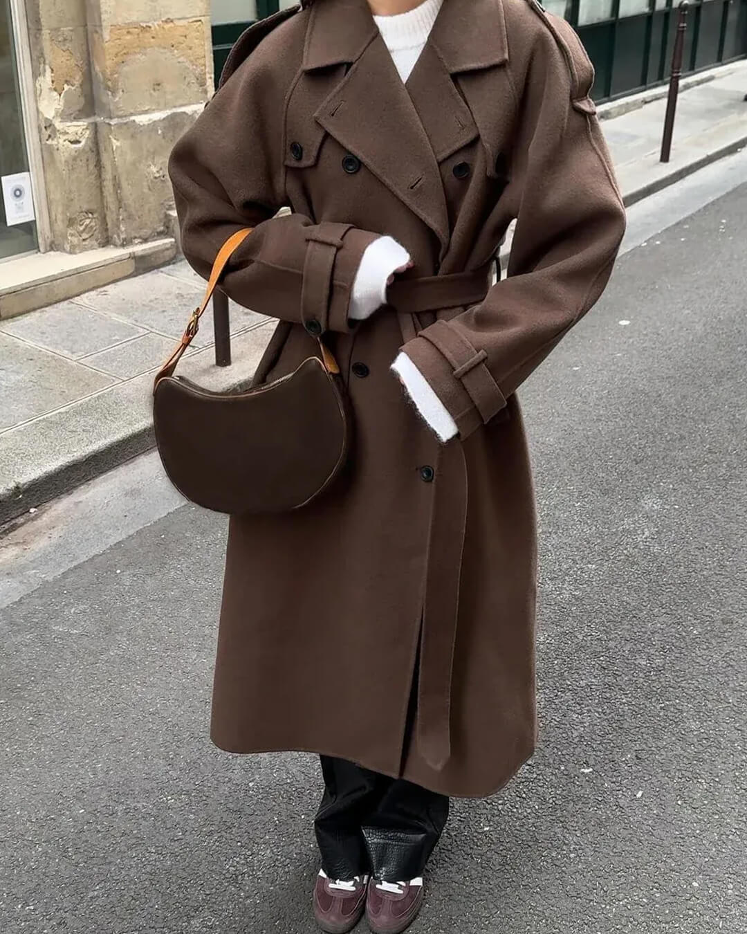 Sabine | Women's Long Winter Trench Coat Made of Wool