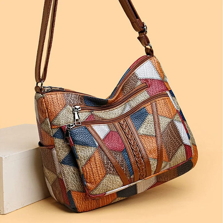 Brown Leather Shoulder Bag for Women