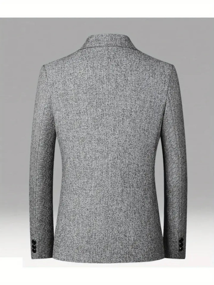 Slim Fit Notched Lapel Blazer
