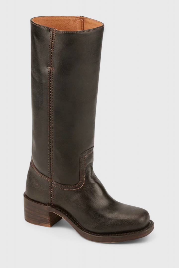 Women's Elegant Knee-High Heeled Boots - Comfortable & Stylish