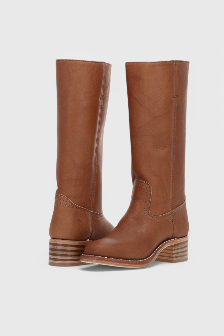 Women's Elegant Knee-High Heeled Boots - Comfortable & Stylish