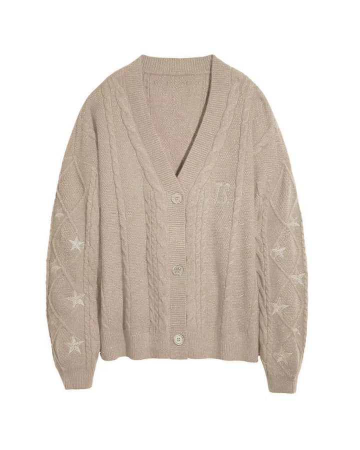 Cardigan for Women | Chunky Knit & Cable Pattern