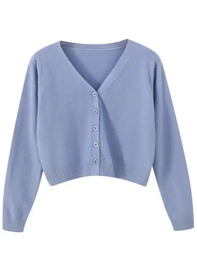 Knitted Sweater for Women V-Neck & Relaxed Fit, view 10 - Elena Harper