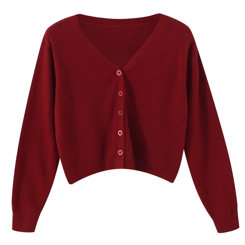 Knitted Sweater for Women V-Neck & Relaxed Fit, view 4 - Elena Harper