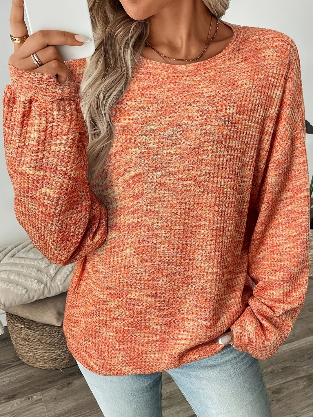 Strickpullover Damen | Waffelstrick & Lockere Passform
