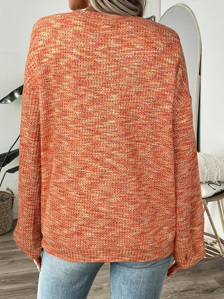 Strickpullover Damen | Waffelstrick & Lockere Passform