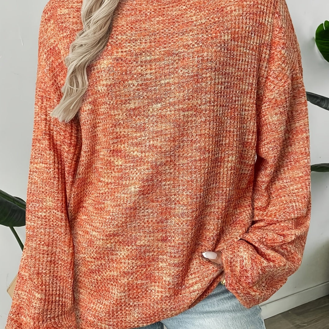 Strickpullover Damen | Waffelstrick & Lockere Passform