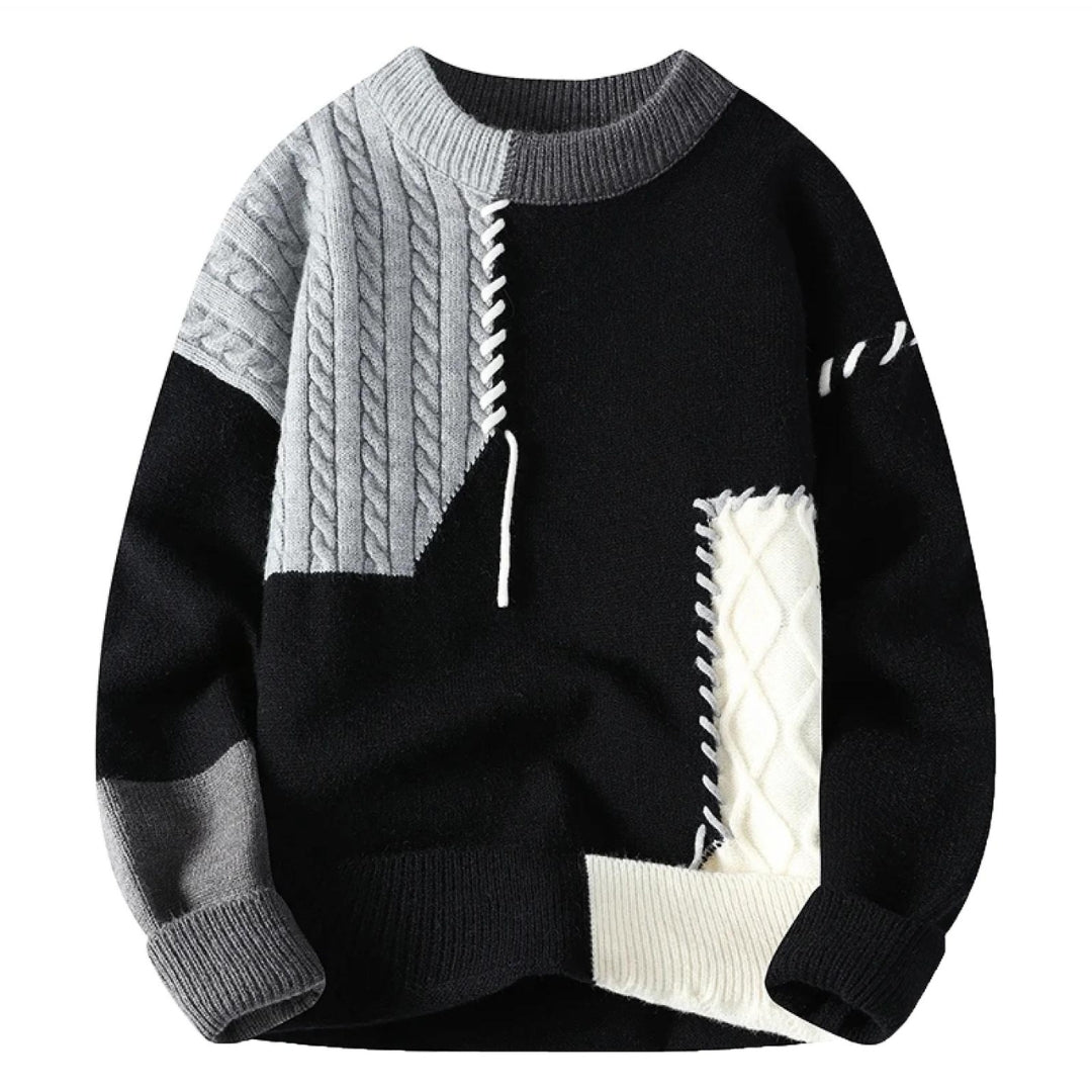 Adrien - Elegant Patchwork Sweater Unique Design for Men