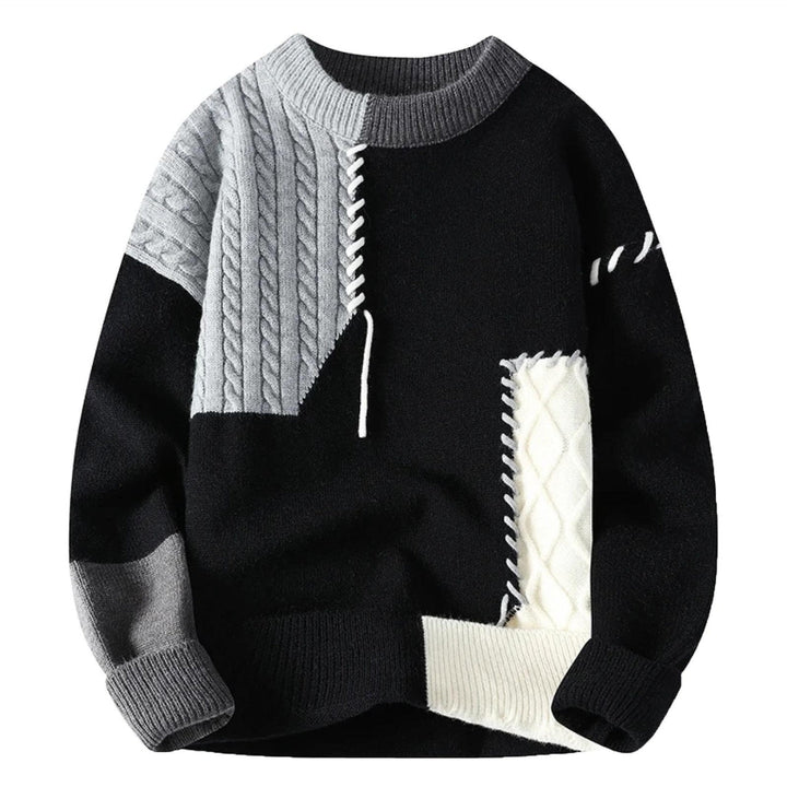 Adrien - Elegant Patchwork Sweater Unique Design for Men