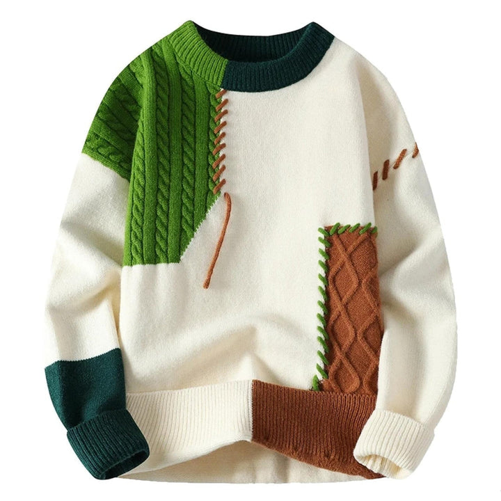 Adrien - Elegant Patchwork Sweater Unique Design for Men