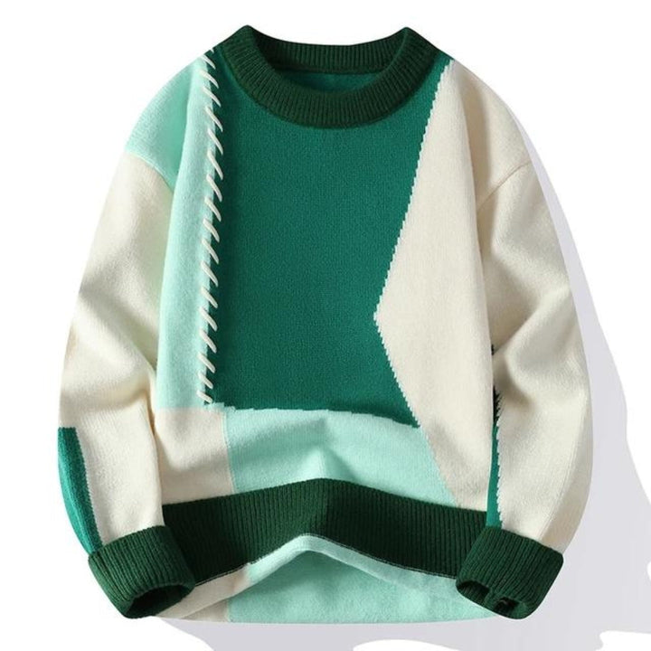 Adrien - Elegant Patchwork Sweater Unique Design for Men