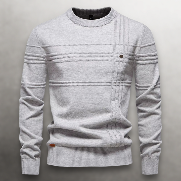 Mugur – Round Neck Pullover Knitted Sweater