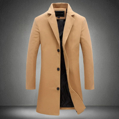 Sebastian | Men's Long Formal Winter Coat, Warm