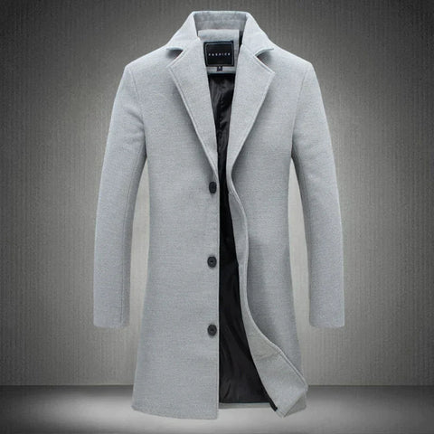 Sebastian | Men's Long Formal Winter Coat, Warm