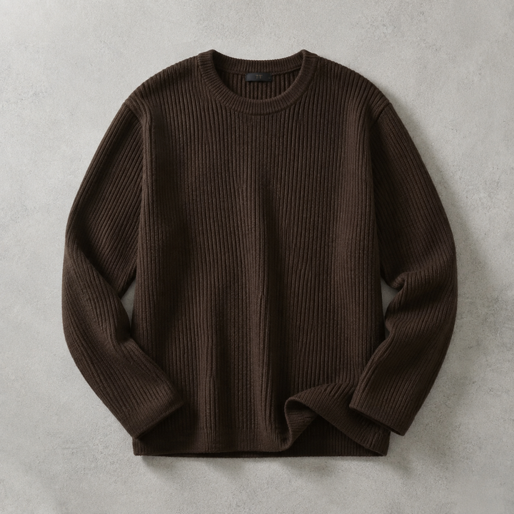 Bregenz Chunky Ribbed Crew Neck Sweater