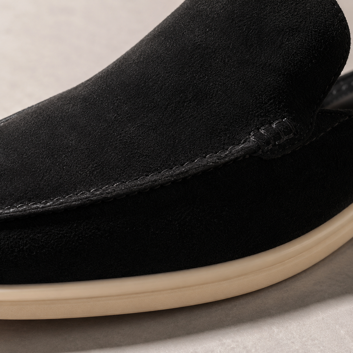 Sanremo Suede Backless Loafer Mule
