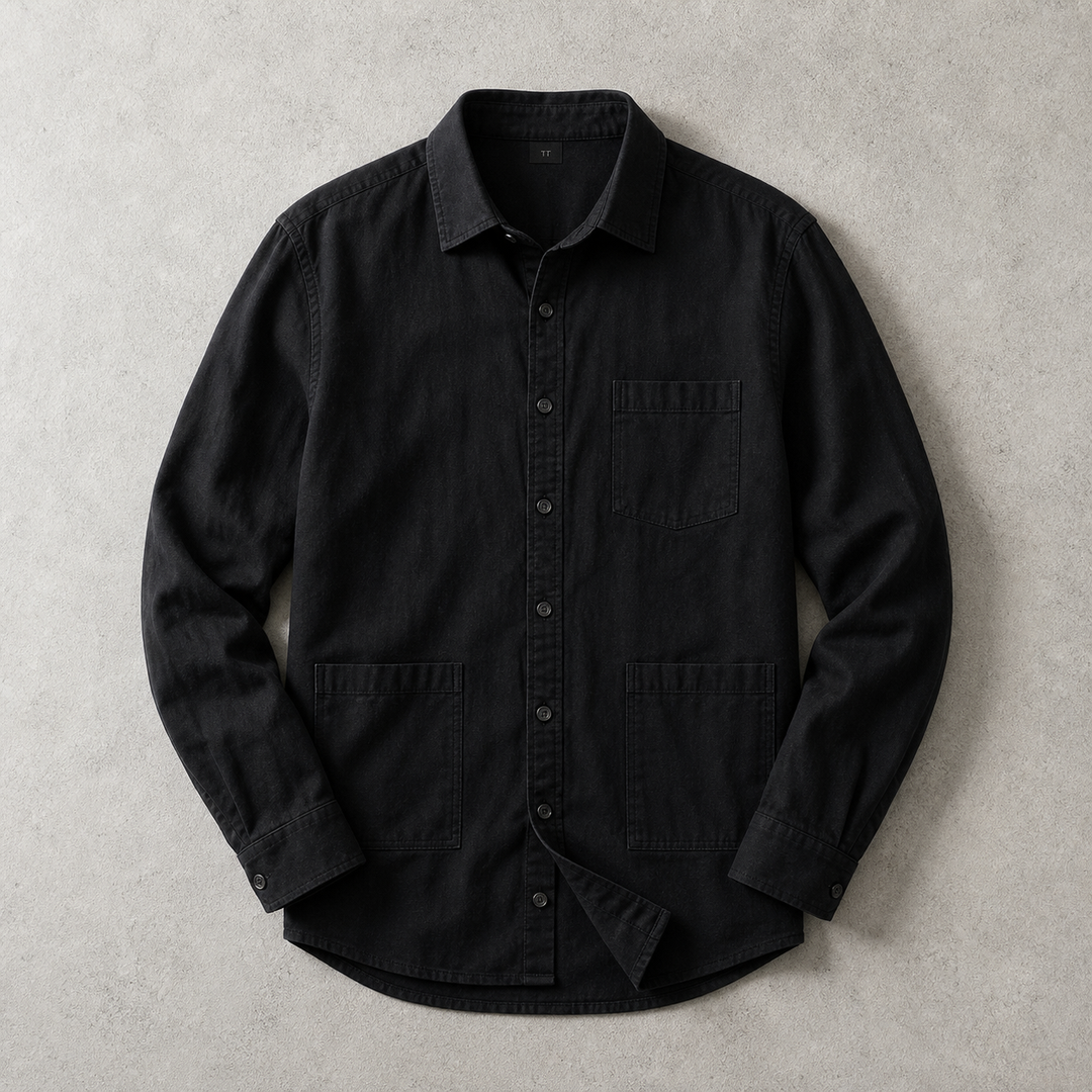 Sherborne Washed Cotton Utility Overshirt