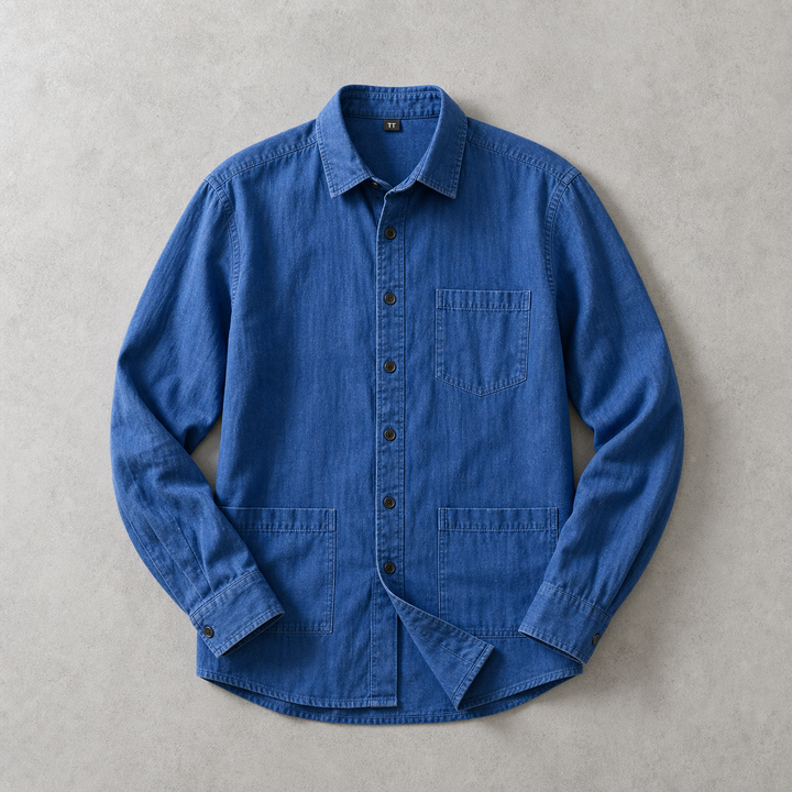 Sherborne Washed Cotton Utility Overshirt