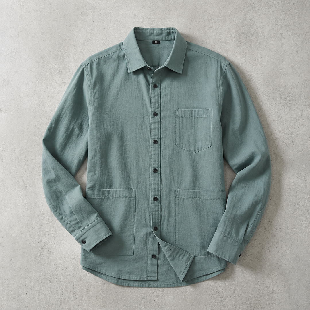 Sherborne Washed Cotton Utility Overshirt