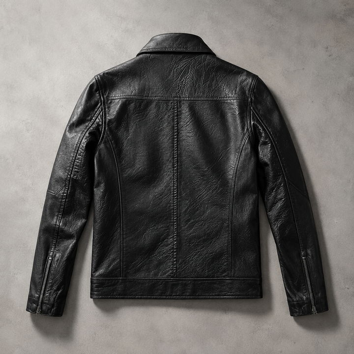 Coimbra Panelled Slim Faux Leather Jacket