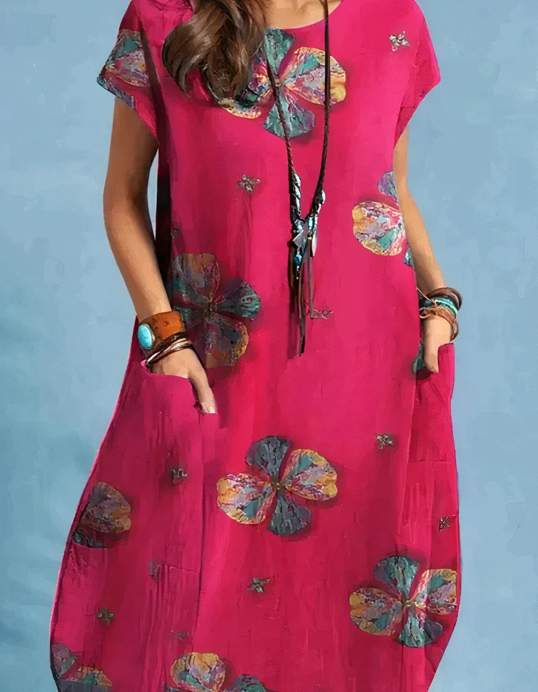 TYRI - Vintage Style Midi Dress