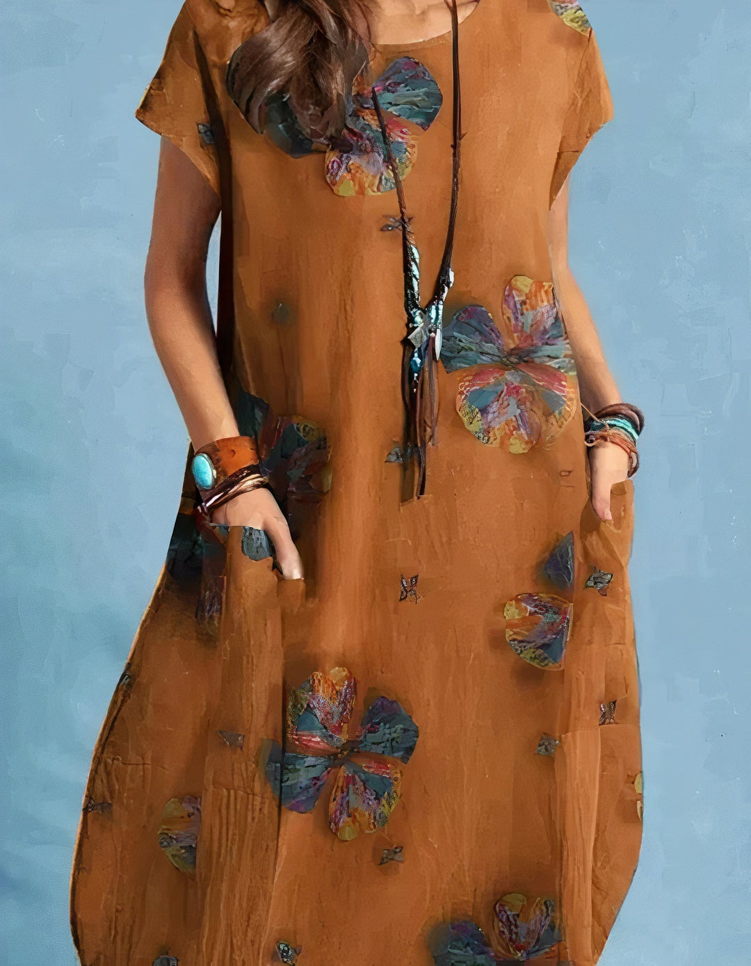 TYRI - Vintage Style Midi Dress