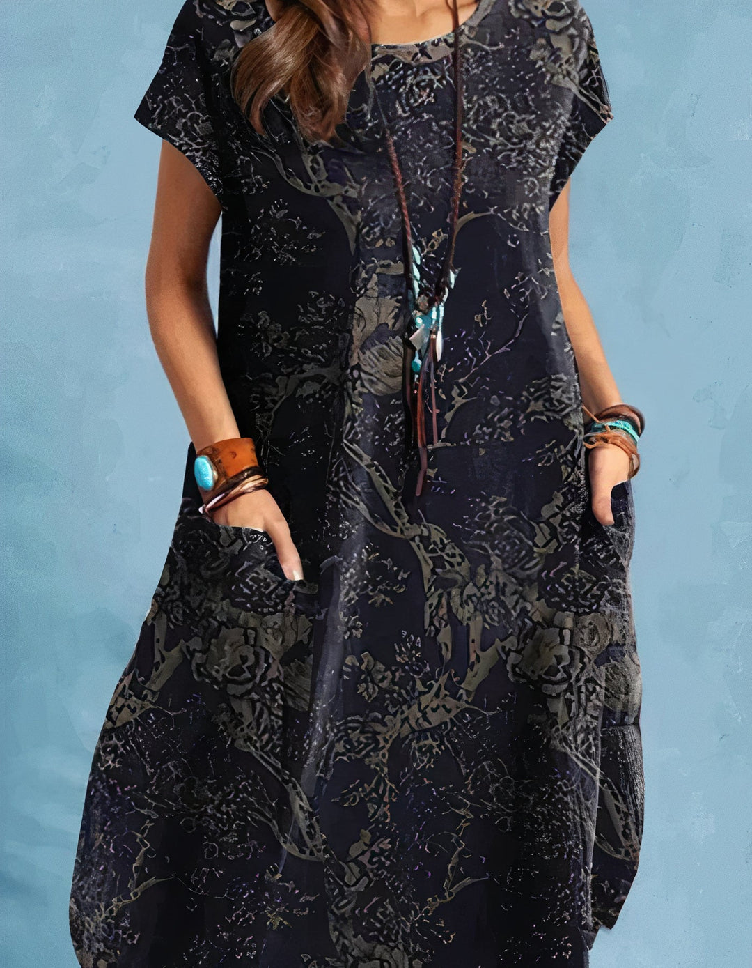 TYRI - Vintage Style Midi Dress