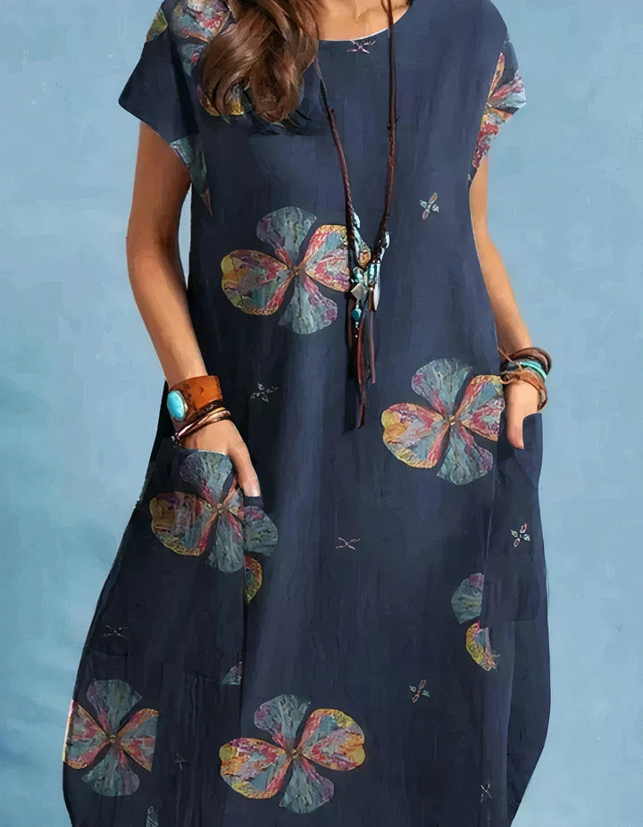 TYRI - Vintage Style Midi Dress