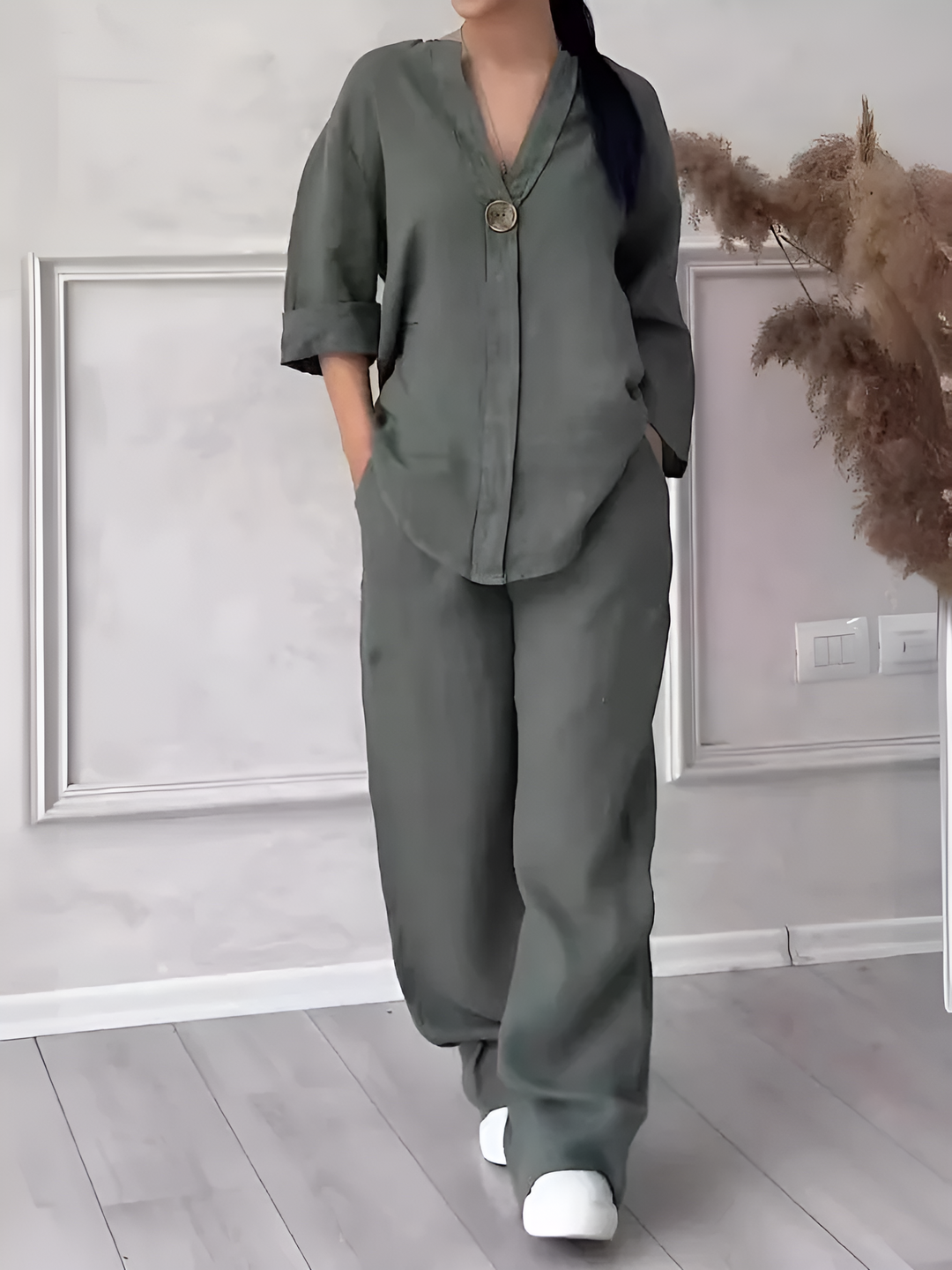 Maria | Unstructured Linen Set