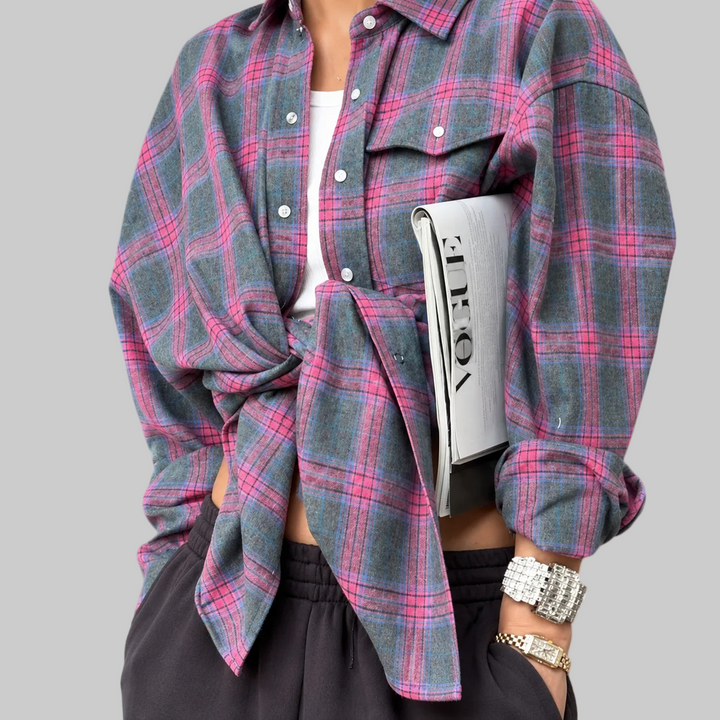 Caitlin - Checked Flannel Shirt
