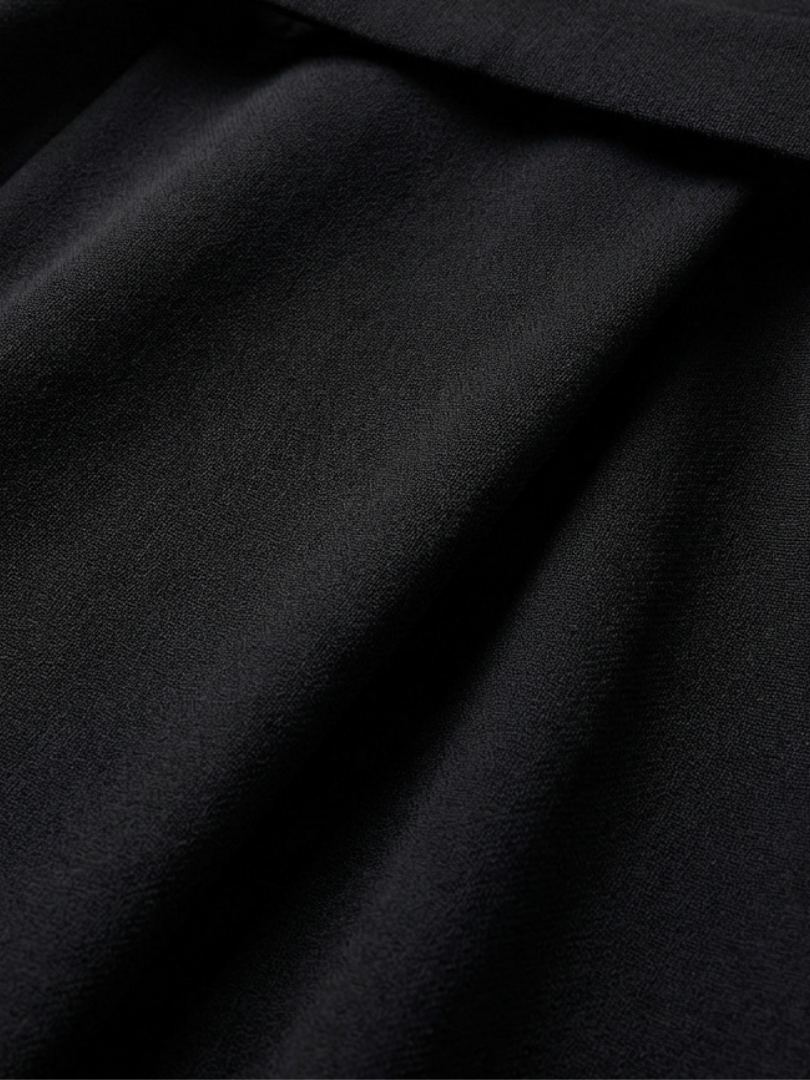 Women's Waist Defined Cape Sleeve Asymmetric Midi Dress