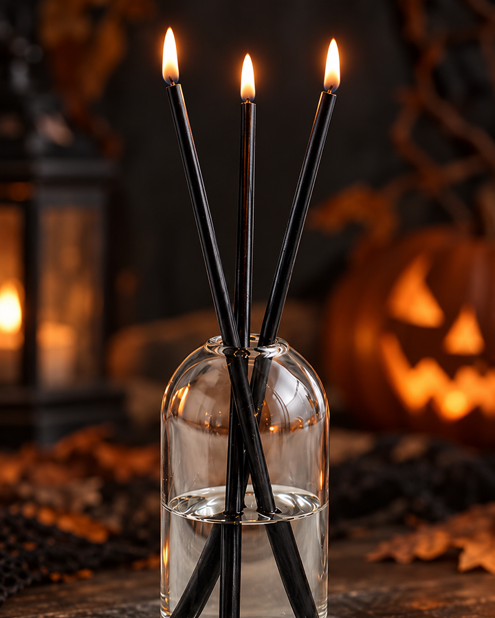 Halloween Refillable Glass Oil Candles