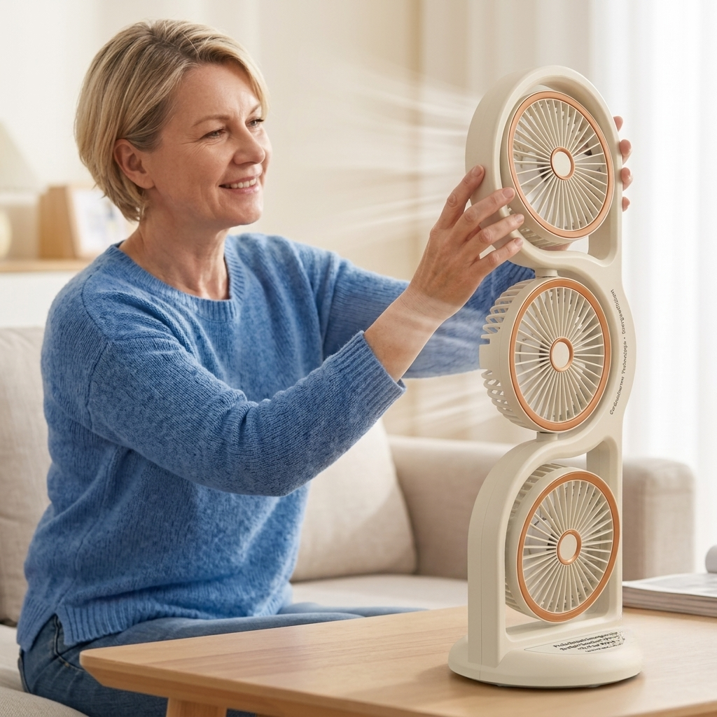 3-Speed Portable Cooling Fan - Elena Harper