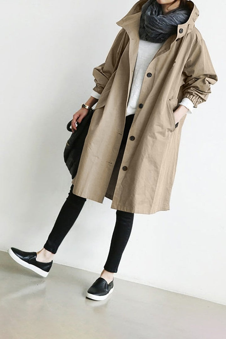 Women's Trench Coat | Waterproof & Hood