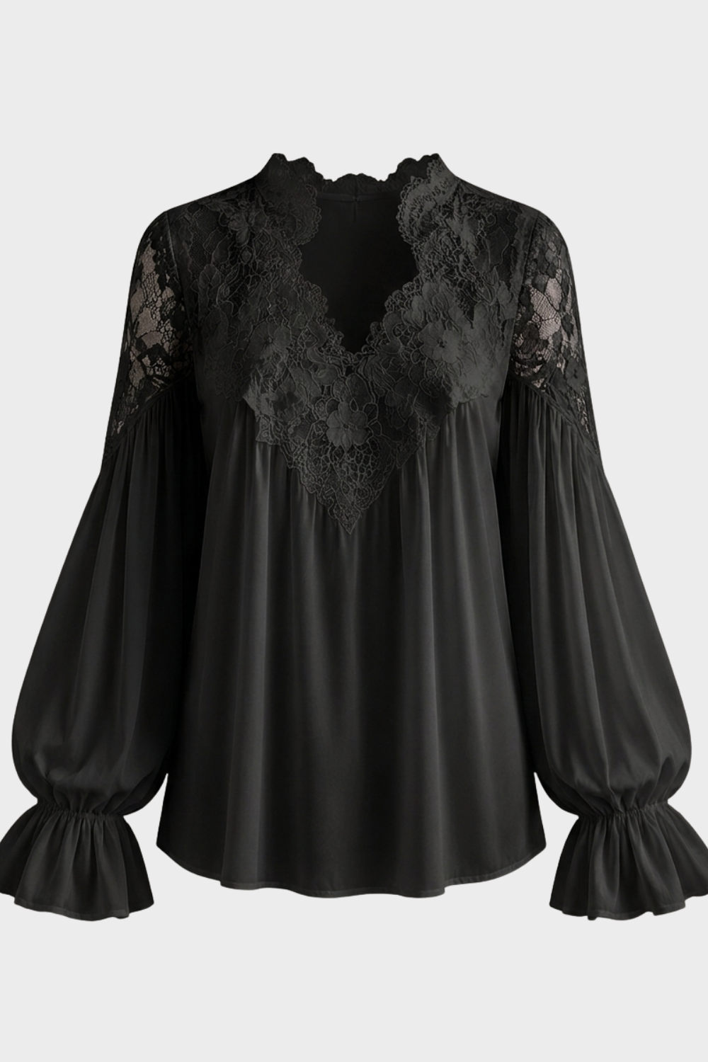 Women's Lace Blouse | Balloon Sleeves