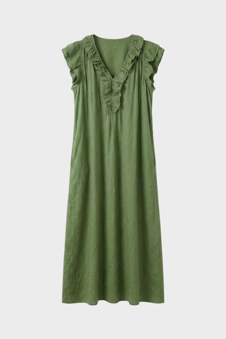 Women's Ruffle Midi Dress | Summer