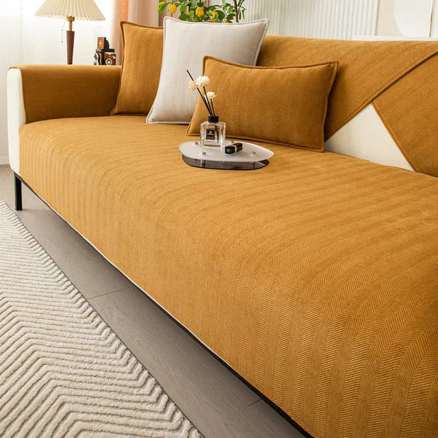 Pet-Friendly Sofa Cover with Non-Slip Bottom - Scratch Resistant & Stain-Proof