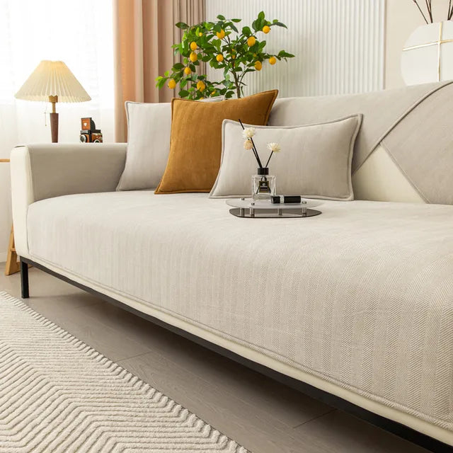 Pet-Friendly Sofa Cover with Non-Slip Bottom - Scratch Resistant & Stain-Proof