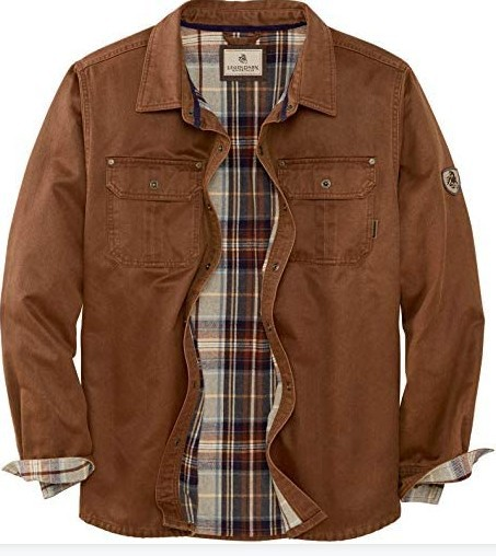 Men's Waxed Fabric Trucker Jacket Water and Wind Resistant, view 2 - Elena Harper